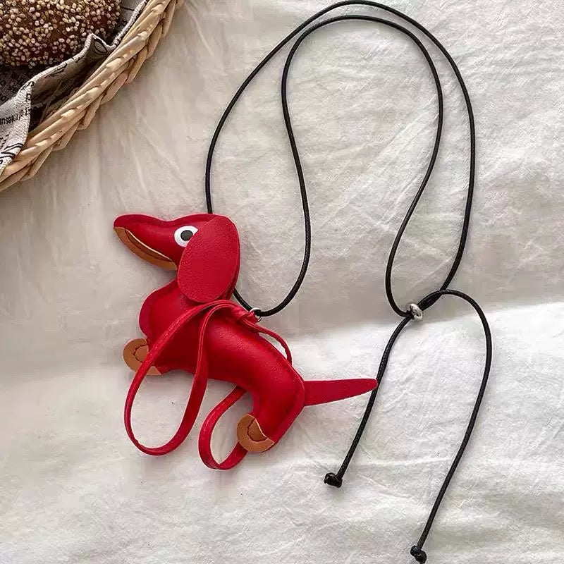 Dachshund necklace, simple necklace limited to summer