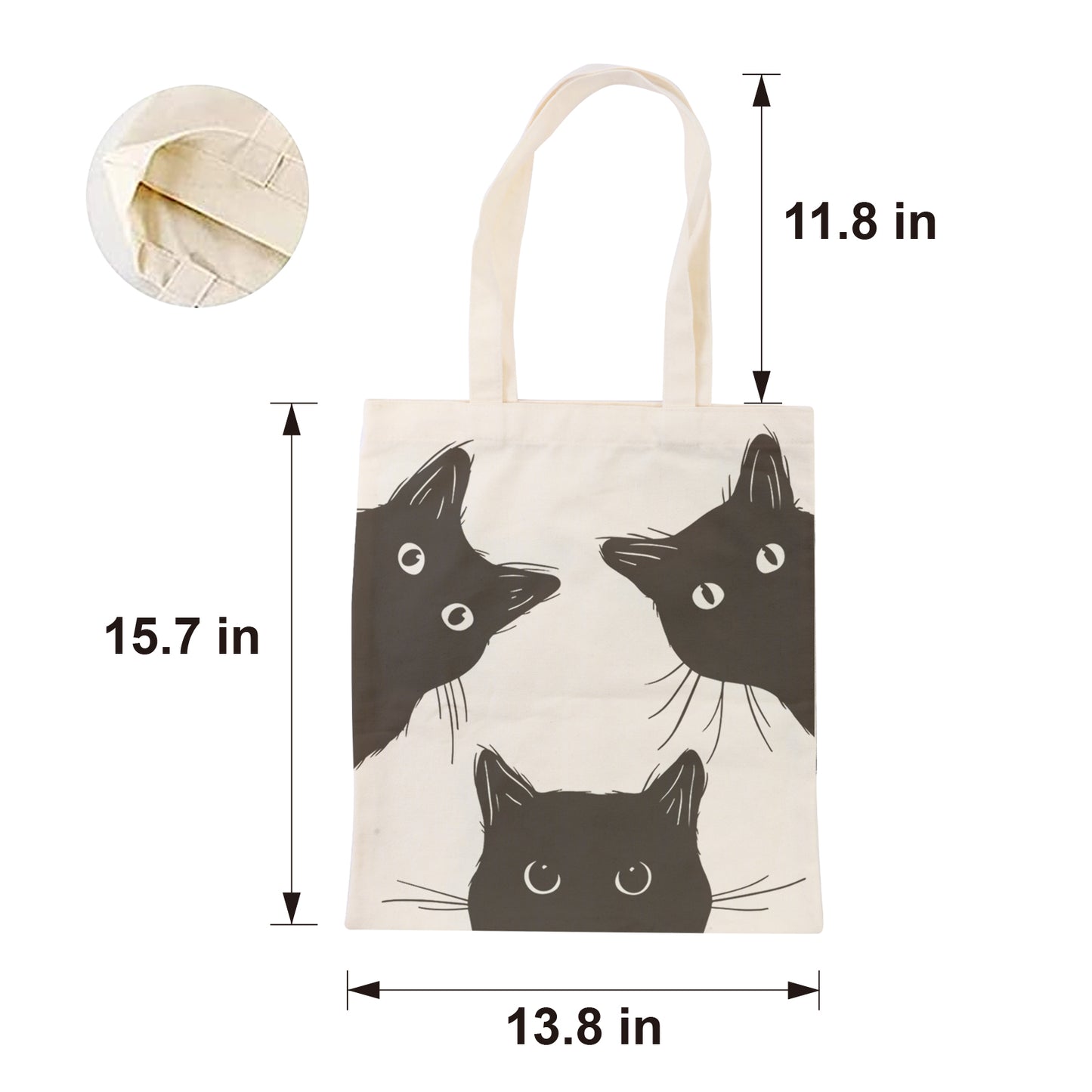 CMEGKE Cat Tote Bag Canvas Tote Bag Cute Cat Aesthetic Tote Bag Canvas Tote Bag for Women Cute Tote Bags for Women Christmas Birthday Gift Cute Gifts Book Tote Bag Reusable Grocery Bags